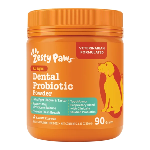 Zesty Paws Dental Probiotic Powder tub