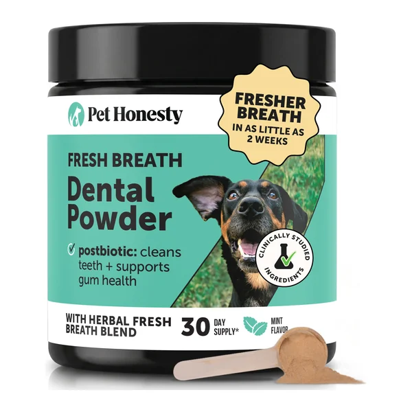 Pet Honesty Fresh Breath Dental Powder jar