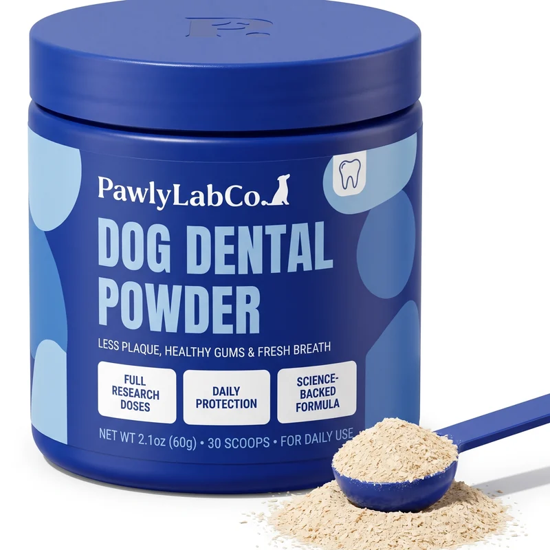 Pawly Lab Co. Dog Dental Powder jar