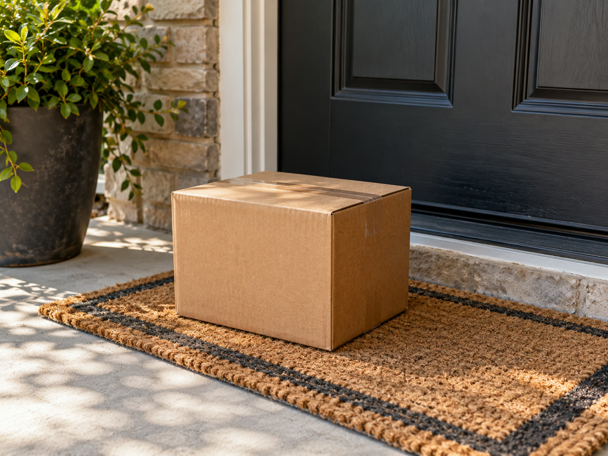 Your order on the doorstep
