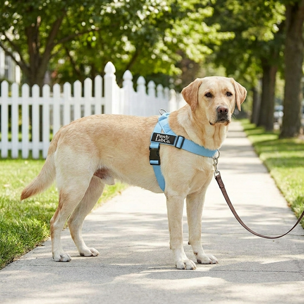 Front-clip No-Pull Harness — dog turning gently back
