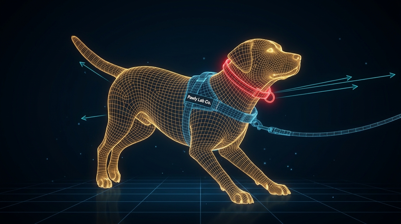 Visualizing how a dog slips a collar