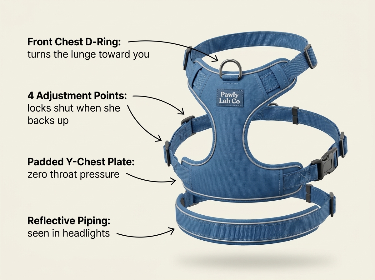 Exploded diagram of the harness parts