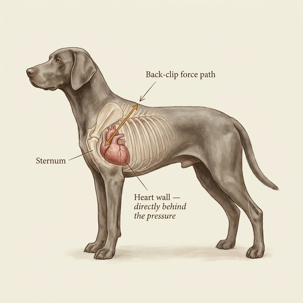 Anatomy of the force path through the chest