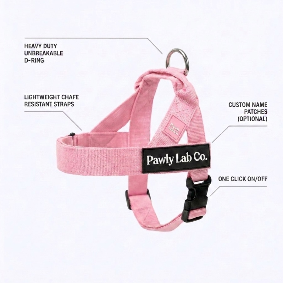 Baby pink harness