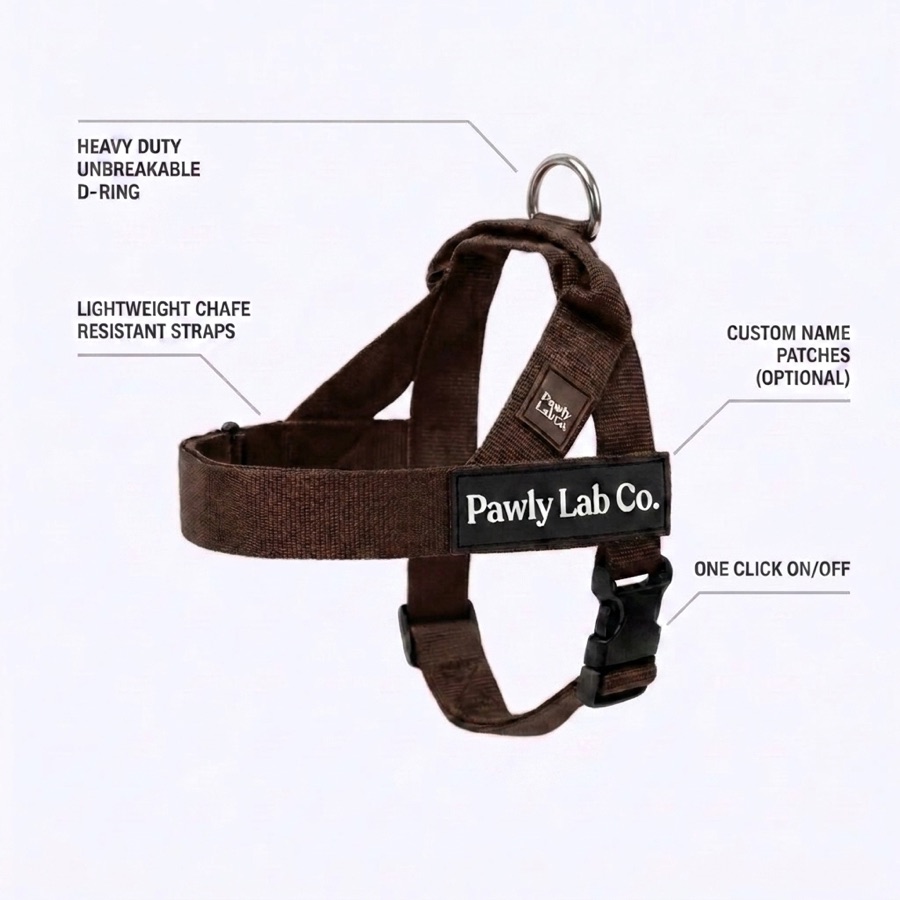 Dark brown harness